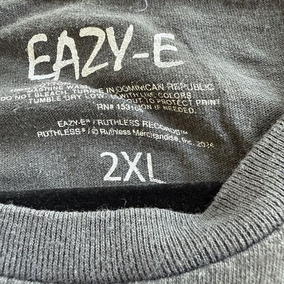 BIG & TALL Eazy-E Graphic TShirt Size 2XL Black 2024 - Picture 5 of 9